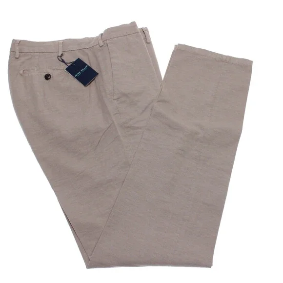 Peter Millar NWT Chinos / Casual Pants Size 34 US Tailored Fit Somerset in Beige